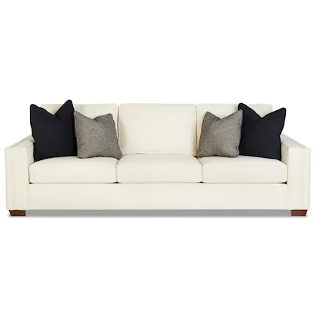 Contemporary Extra Large Sofa with Track Arms
